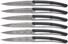 Steakmesser Deejo Art Déco Paperstone Titanbeschichtung (6-teilig)