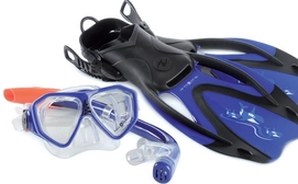 Snorkelset Aqua Lung Sport Rando Set Junior Blue 32 - 35