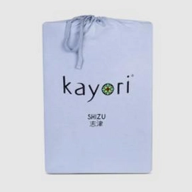 Drap-Housse Surmatelas Kayori Shizu Blauw (Jersey)-Lits-Jumeaux XL (200 x 200/210/220 cm)
