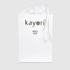 Split Topper Spannbettlaken Kayori Shizu Weiß (Perkal)-160 x 200 cm