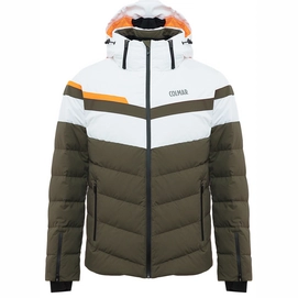 Ski Jacket Colmar Men 1050 Avon Jungle White Orange-Size 56