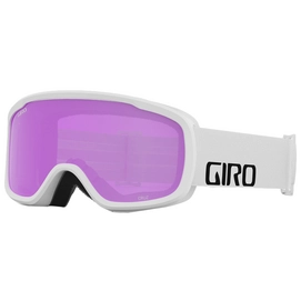 Masque de Ski Giro Cruz White Wordmark Amber Pink