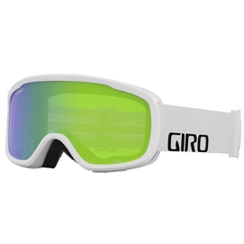 Skibril Giro Cruz White Wordmark Loden Green 22