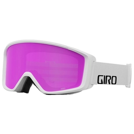 Skibrille Giro Index 2.0 White Wordmark Amber Pink