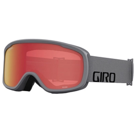 Masque de Ski Giro Roam Grey Wordmark Amber Scarlet