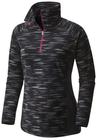 Skipully Columbia Women Glacial Fleece III Print 1/2 Zip Black Lite Brite