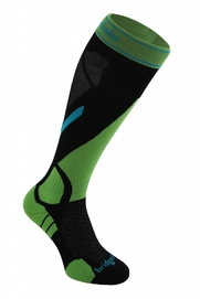Ski Socks Bridgedale Vertige Light Charcoal Fluro Yellow