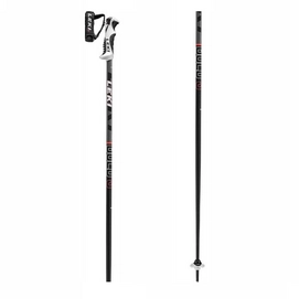 Bâtons de Ski Leki Bold S Black Fluorescent Red White-110 cm