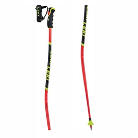 Bâtons de Ski Leki Kids WCR Lite GS 3D Fluorescent Red Black Neon Yellow-95 cm
