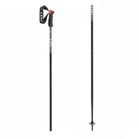 Ski Poles Leki Neolite Airfoil Black Anthracite White Neon Red-130 cm