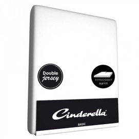 Split Topper Hoeslaken Cinderella White (Double Jersey) 19