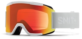 Masque de ski Smith Squad White Vapor / Red Sensor Mirror Blanc