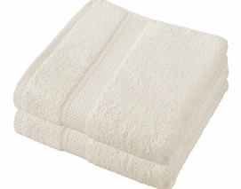 Handdoek De Witte Lietaer Stephanie Egret (50 x 100 cm) (set van 2)
