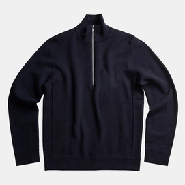 Sweatshirt NN07 Men Luis Half Zip Navy Blue-XL