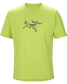 T-Shirt Arc'teryx Men Cormac Logo Offlime Black Sapphire