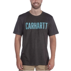 T-Shirt Carhartt Men Southern Block Logo S/S Carbon Heather