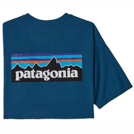 T-Shirt Patagonia Homme P-6 Logo Responsibili-Tee Wavy Blue-XXL