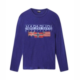 T-Shirt Napapijri Mens Scott Clematis Blue