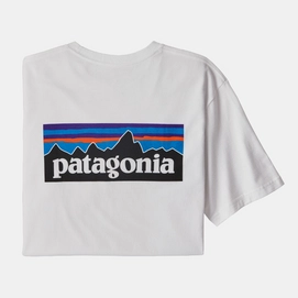 T-Shirt Patagonia Men P-6 Logo Responsibili-Tee White 2020