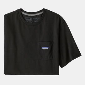 T-Shirt Patagonia Homme P6 Label Pocket Responsibili Tee Black-M