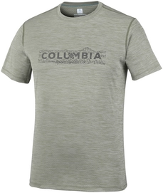 T-Shirt Columbia Zero Rules Graphic Mosstone Heather Mountain Herren