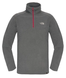 Polaire The North Face Men's 100 Glacier 1/4 Zip Sequoia Grey