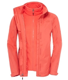 Winterjas The North Face Women's Evolution II Triclimate Melon Red