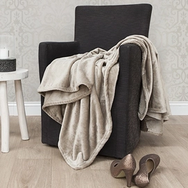Plaid HNL Deco Flannel Fleece Uni Taupe