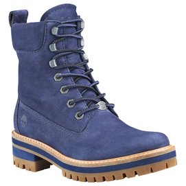 Timberland Women Courmayeur Valley Yellow Boot Navy Nubuck