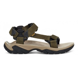 Sandals Teva Men Terra Fi 5 Universal Leather Dark Olive-Shoe Size 42