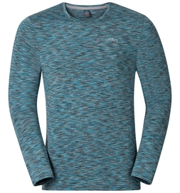 Longsleeve Odlo Mens Sillian Peacoat Space Dyed
