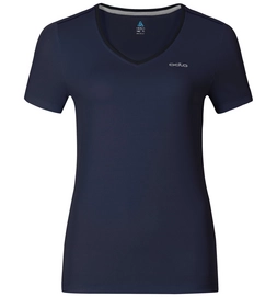 T-shirt Odlo Womens S/S V-Neck Liv Peacoat