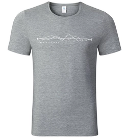 T-shirt Odlo Mens Crew Neck Spur Grey Melange