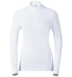 T-shirt Odlo Womens Stand-Up Collar L/S 1/2 Zip Sillian White