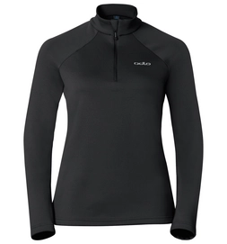 Skipully Odlo Womens Midlayer 1/2 Zip Snowbird Black