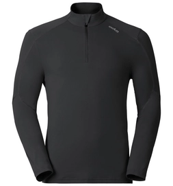 T-shirt Odlo Mens Stand-Up Collar L/S 1/2 Zip Sillian Black