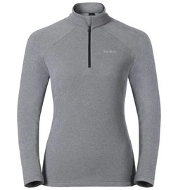 Skipully Odlo Womens Midlayer 1/2 Zip Snowbird Grey Melange