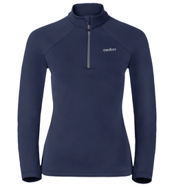 Skipully Odlo Womens Midlayer 1/2 Zip Snowbird Peacoat