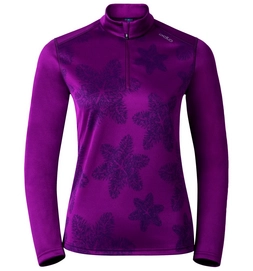 Pullover Odlo Midlayer 1/2 Zip God Jul Print Magenta Purple Damen
