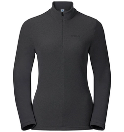 Trui Odlo Womens Midlayer 1/2 Zip Roy Shale Grey Black Stripes