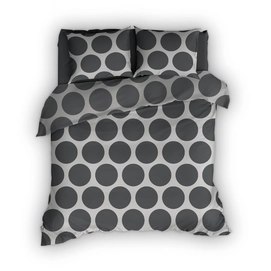 Dekbedovertrek Romanette Balls Antraciet Flanel