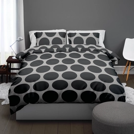 TEXTAP Balls flanel antraciet sfeer