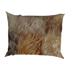TEXTAP Fur Patchwork satijn sloop tobacco V2 HR
