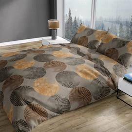 Dekbedovertrek Romanette Rosetti Taupe Flanel