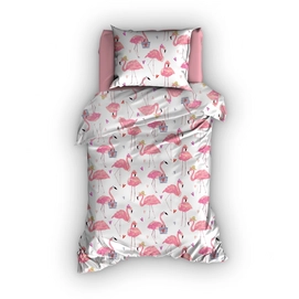 Dekbedovertrek Duimelot Flamingo Pink Satijn