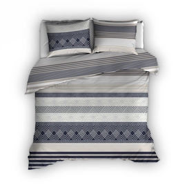 Dekbedovertrek Romanette Kendall Antraciet Flanel