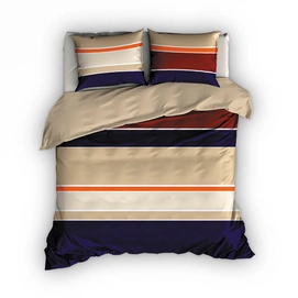 Dekbedovertrek Romanette Scott Blauw Rood Katoen
