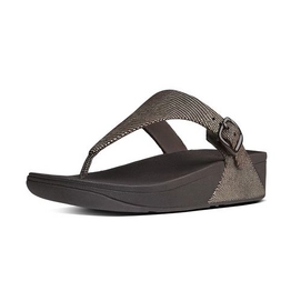 Slipper FitFlop The Skinny Lizard Print Brown