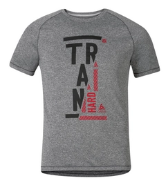 T-shirt Odlo Mens S/S Crew Neck Raptor Grey Melange Train Ss17