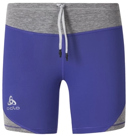 Sportbroek Odlo Womens Short Hana Spectrum Blue Grey Melange
